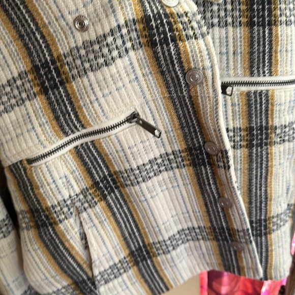 Free people cropped plaid jacket - Picture 3 of 7